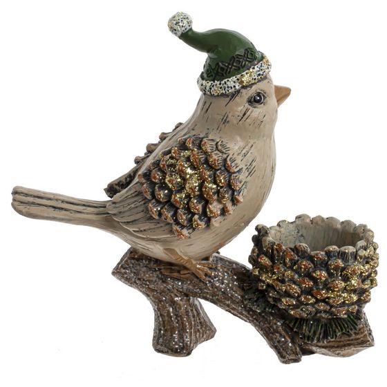 Фигурка декоративная &quot;Птичка&quot;, L16 W6,5 H15 см, 2в.