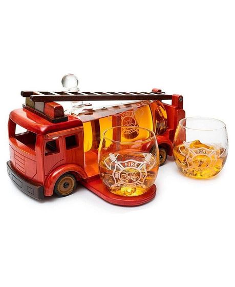 Firetruck Decanter, Set of 3