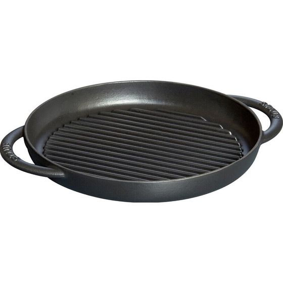 Staub Grill 26 X 26 CM Czarna Patelnia Grillowa Żeliwna