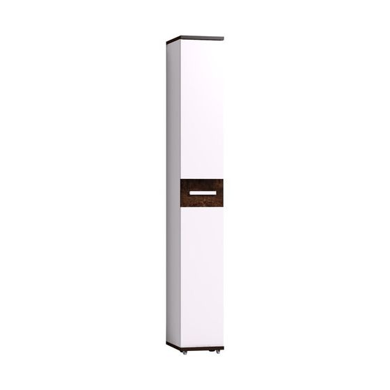 Шкаф для обуви «Норвуд 73», 300 × 2125 × 400 мм, цвет белый / орех шоколадный