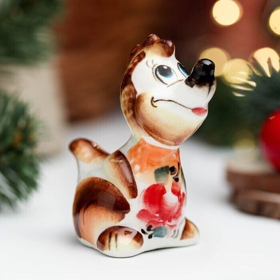 !09 Сувенир (набор 2 штуки) &quot;Дракоша&quot;, гжель, цветной