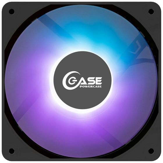 Вентилятор Powercase Вентилятор Powercase (M14LED) 5 color LED 140x140x25мм (3pin + Molex, 1100±10% об/мин) Bulk