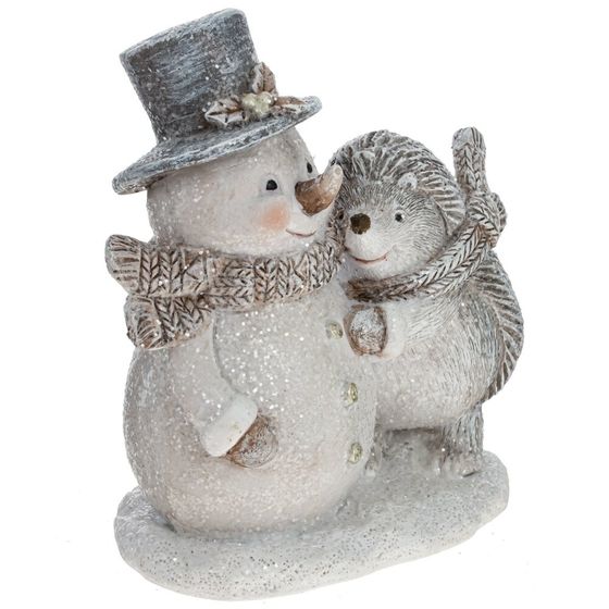 Фигурка декоративная "Ёжики", L10 W6 H11 см