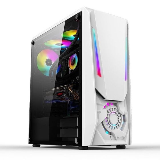 Корпус Alseye Reactor-W белый без БП MidiTower ATX