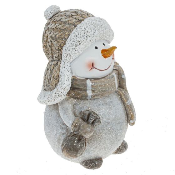 Фигурка декоративная &quot;Снеговик&quot;, L7 W6 H11 см, 2в.