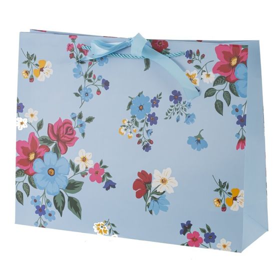 Пакет подарочный (бумага 210г/м2, блок микс 12шт), L38,5 W11 H30 см, 4в.