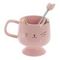 Кружка с ложкой, 280 мл, L12 W9 H11 см, дизайн микс