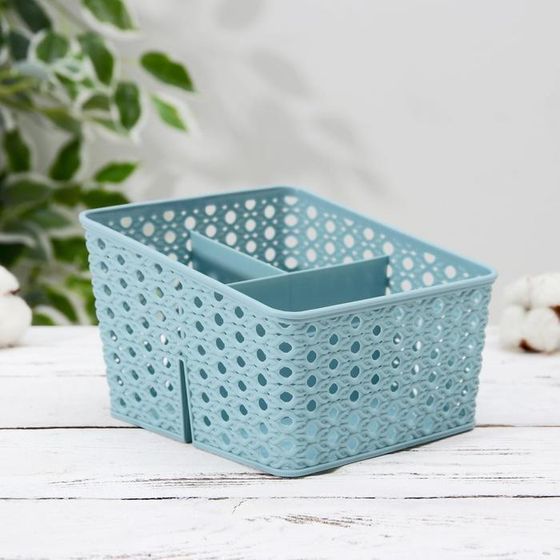 !Органайзер для мелочей «Петельки», 3 отделения, 15,5×13,5×10 см, цвет МИКС