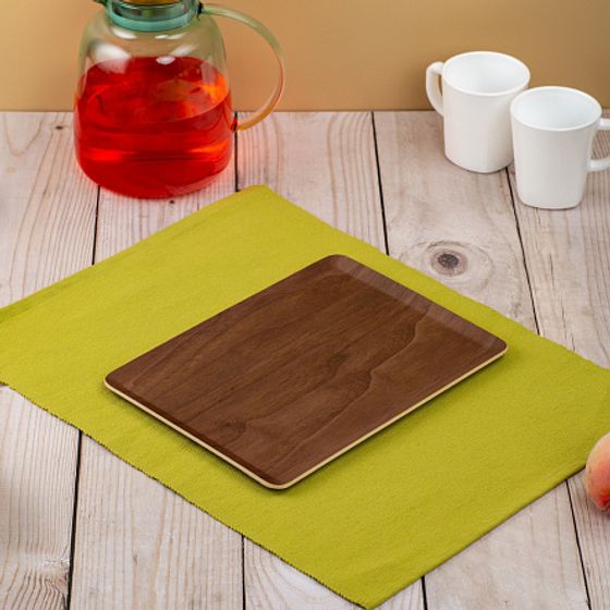 Поднос плоский NON-SLIP темный 27х20см