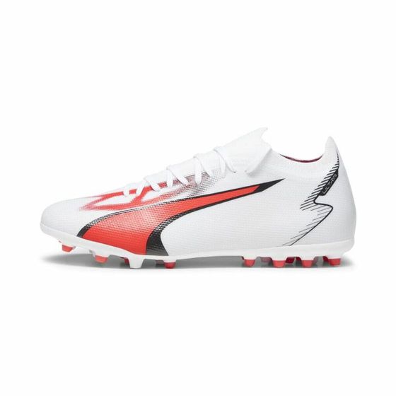 Футбольные бутсы Puma Ultra Match MG для взрослых, белые