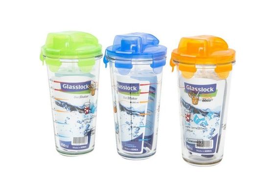 Набор шейкеров Glasslock GL-1123. разноцветные крышки