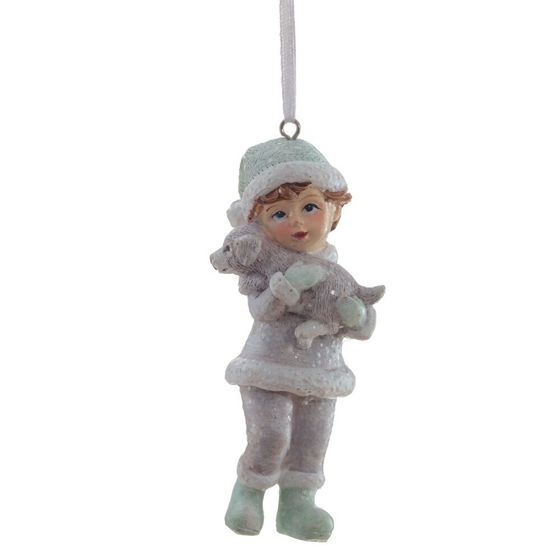 Изделие декоративное подвесное "Мальчик/Девочка", L4,5 W4 H10,5 см, 2в.