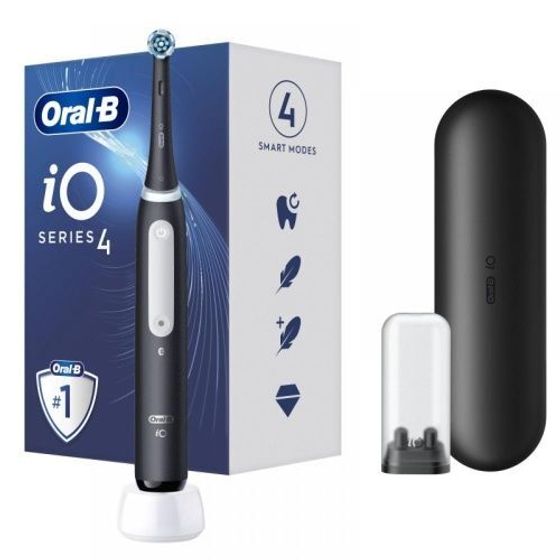 Электрическая зубная щетка Oral-B IO4 SOLO черный насадок: 1шт