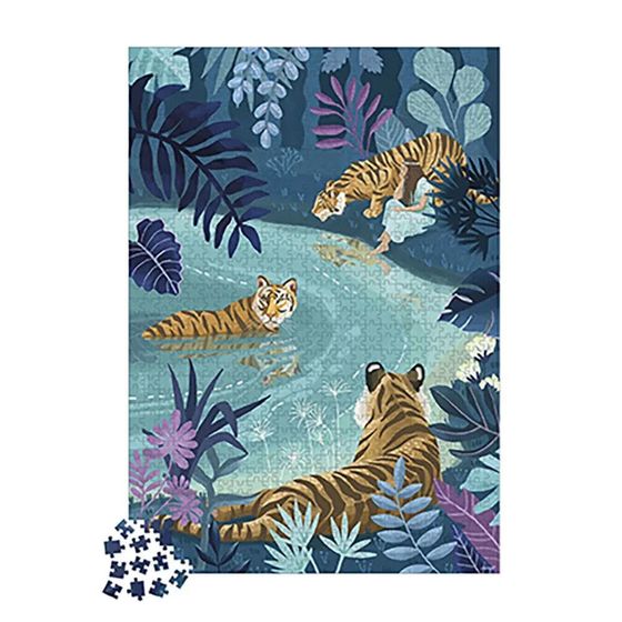 Пазлы JANOD Tigers 1000 деталей