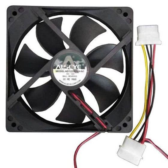 Вентилятор Alseye AD1225B12H-N1 черный 120x25мм 3200rpm 4pin Molex