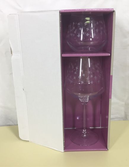 !09 Набор из 2 предметов "Осень":бокал для вина+стакан для виски 700/500 мл.высота=25/9 см.-RCR Италия хрусталь