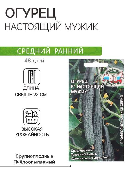 Семена Огурец  &quot;Настоящий мужик &quot;0.2 г