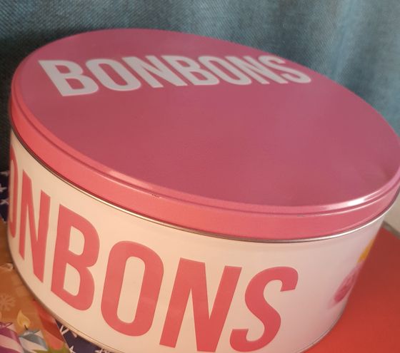 !09 НАБОР 2 ШТУКИ - Банка для хранения размер XL (26 см.) Франция цвет микс(розовый, коричневый)