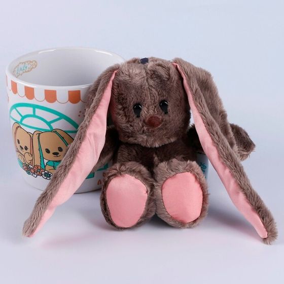 УЦЕНКА Набор «Зайка Li» игрушка в кружке, 16 см