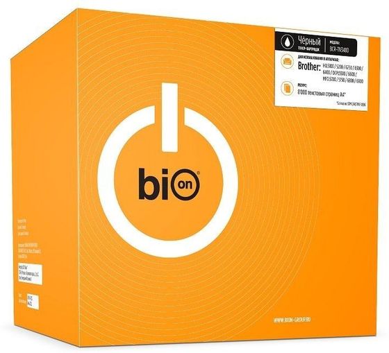 Картридж лазерный Bion TN-3480 для Brother HL-5340D/5350DN/5370DW/DCP-8070D (8000 стр.), Черный