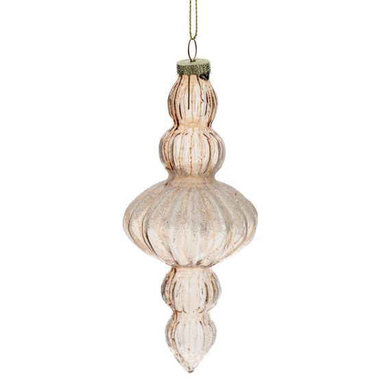 Украшение новогоднее "Сосулька", L6 W6 H16 см