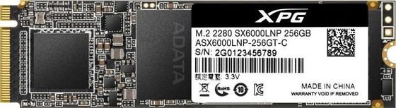 Накопитель SSD 256Gb ADATA PCI-E 3.0 x4 M.2 2280 ASX6000LNP-256GT-C XPG SX6000 Lite
