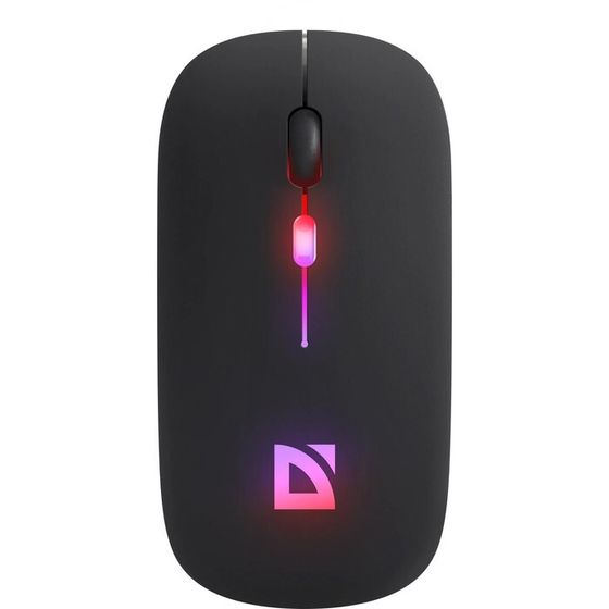 Мышь Defender Touch MM-997,беспровод,оптическая, бесшумная, RGB,1600 dpi,500 мАч,USB,черная