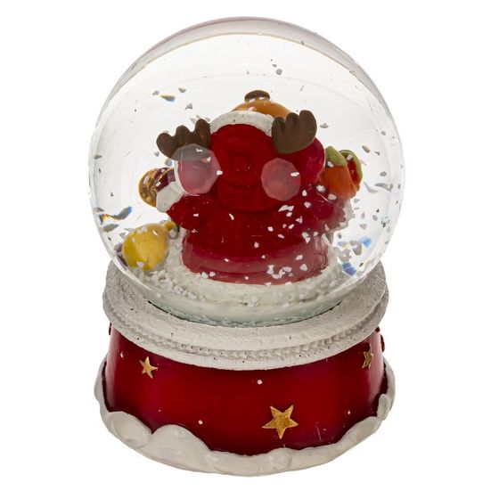 Фигурка декор в стекл шаре &quot;Санта/Олень&quot;, D7 см, L7 W7 H8,5 см, 2в.