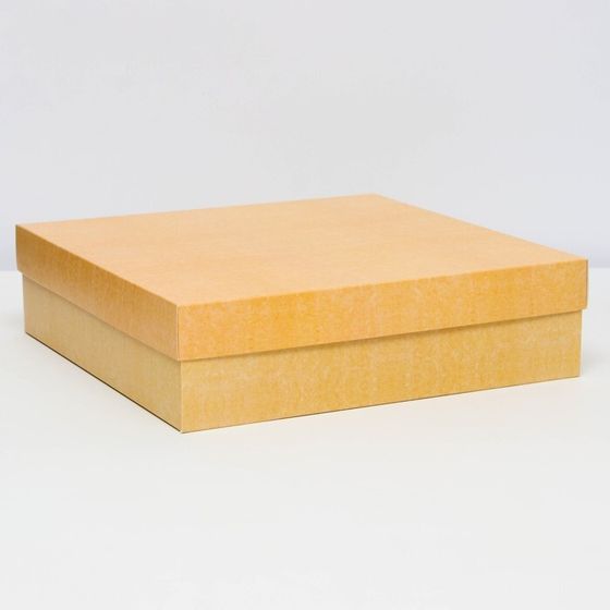 Коробка подарочная складная, упаковка, крышка-дно, крафт, 30×30×8 см