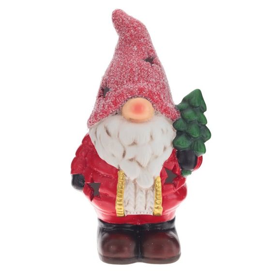 Фигурка декоративная с подсветкой &quot;Гном&quot;, L12 W9 H21 см, (2хLR44), 2в.