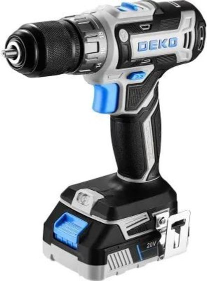 Дрель-шуруповерт аккумуляторная Deko Loner 20V 20В АКБ 3Ач и ЗУ (085-1006)