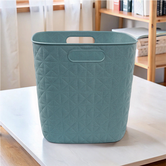 Корзина квадратная SOFTEX Q голубая 15л