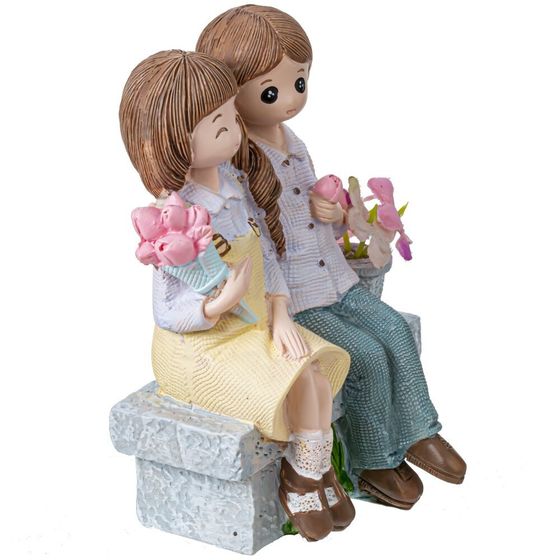 Фигурка декоративная &quot;Пара&quot;, Д8,5 Ш6 В10,5 см