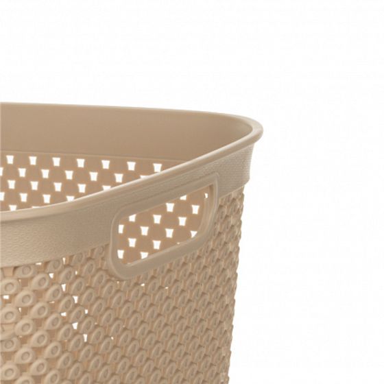 Корзина DIAMOND латте 28.5х21х11см с ручками