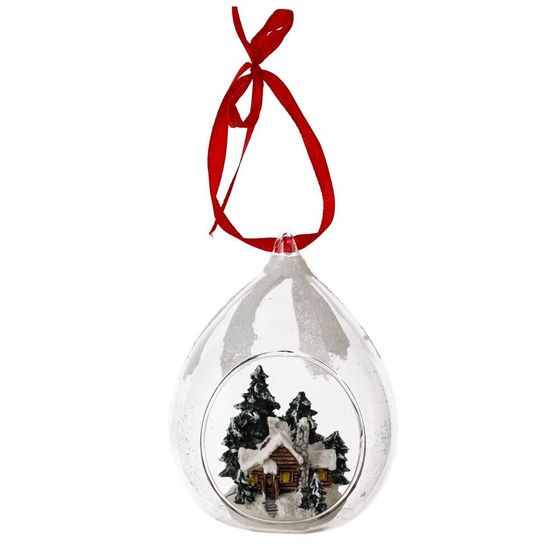 Украшение новогоднее "Капля", L8 W7 H12 см, 1 штука, дизайн микс