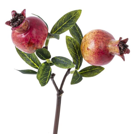 Ветка искусственная &quot;Гранат&quot;, L10 W7 H31 см, 2в.