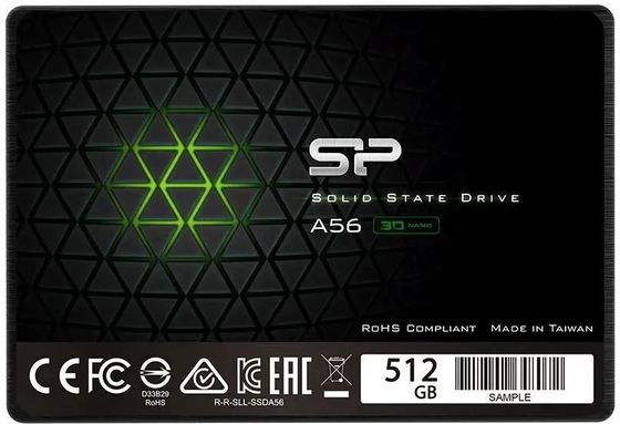 Накопитель SSD 512Gb Silicon Power SATA-III A56 SP512GBSS3A56A25 7mm