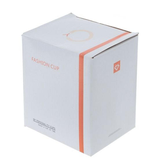 Кружка с крышкой и ложкой, 500 мл, L13 W9 H15,5 см,дизайн микс