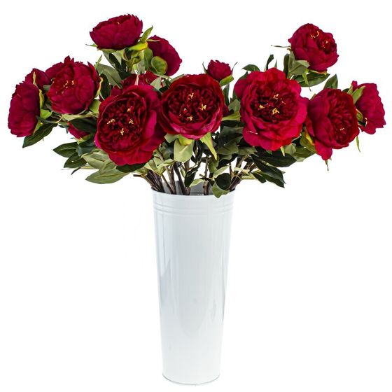 Цветок искусственный &quot;Пион&quot;,  L25 W15 H94 см