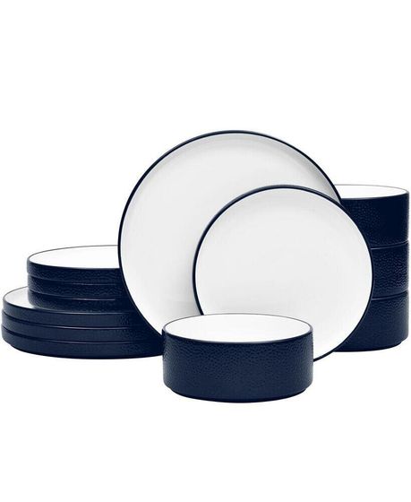 Colortex Stone 12-Piece Dinnerware Set, Service for 4