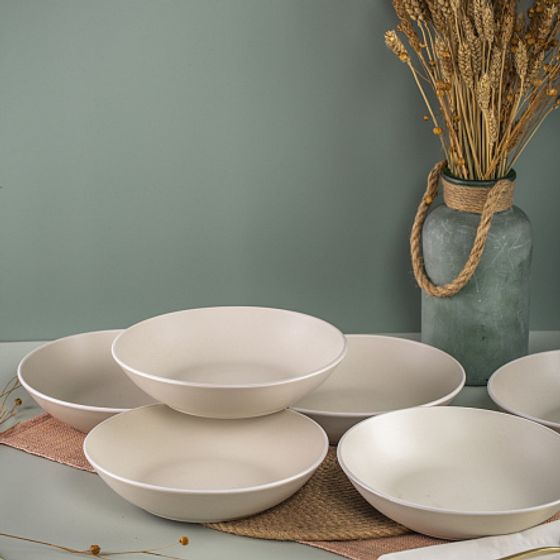 Тарелка суповая SCANDY MILK 20.5см