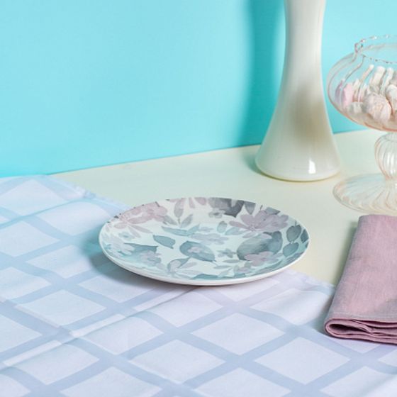 Тарелка десертная BLOOMING розовая 19см