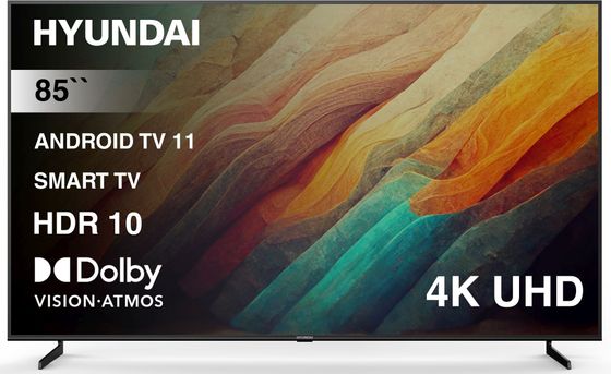 Телевизор LED 85&quot; Hyundai H-LED85BU7007 Smart TV черный 4K Ultra HD