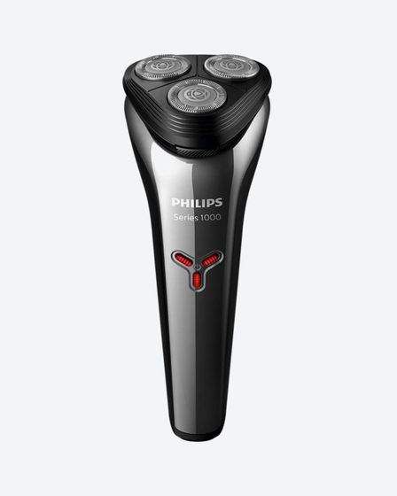 Бритва роторная Philips S1301/02 аккум. серый