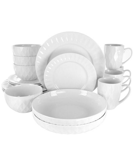 Sienna 18 Piece Dinnerware Set, Service for 4