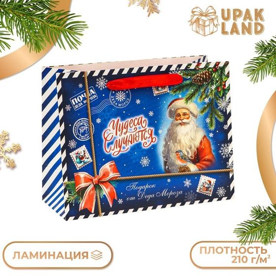 Пакет ламинированный «Чудеса случаются», MS 23×18×10 см
