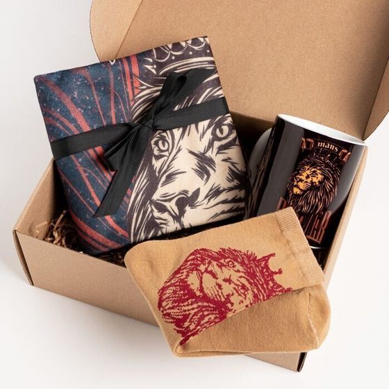 !09 Набор подарочный "Настоящему мужчине" плед, носки, кружка