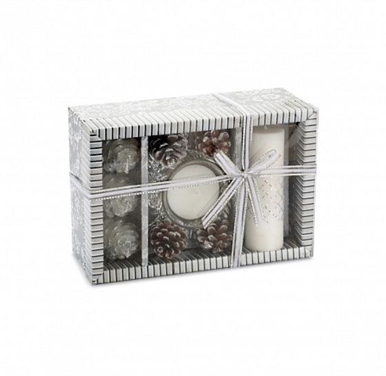 Набор свечей НОВОГОДНИЙ 20.5х13.8х7.5см