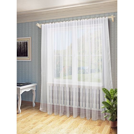 !Тюль &quot;Долорес&quot;, белый, 500*280 см