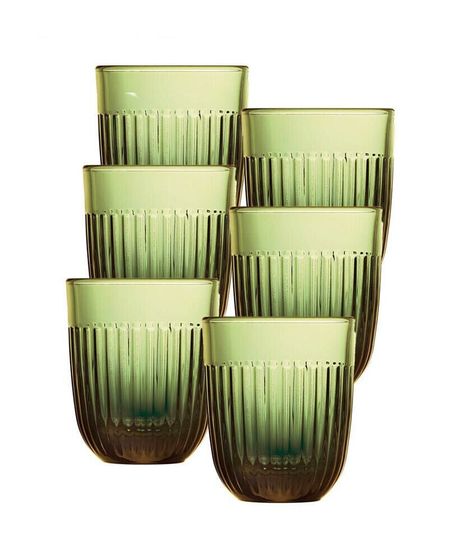 Olive Green Quessant 10 oz. Tumbler, Set of 6